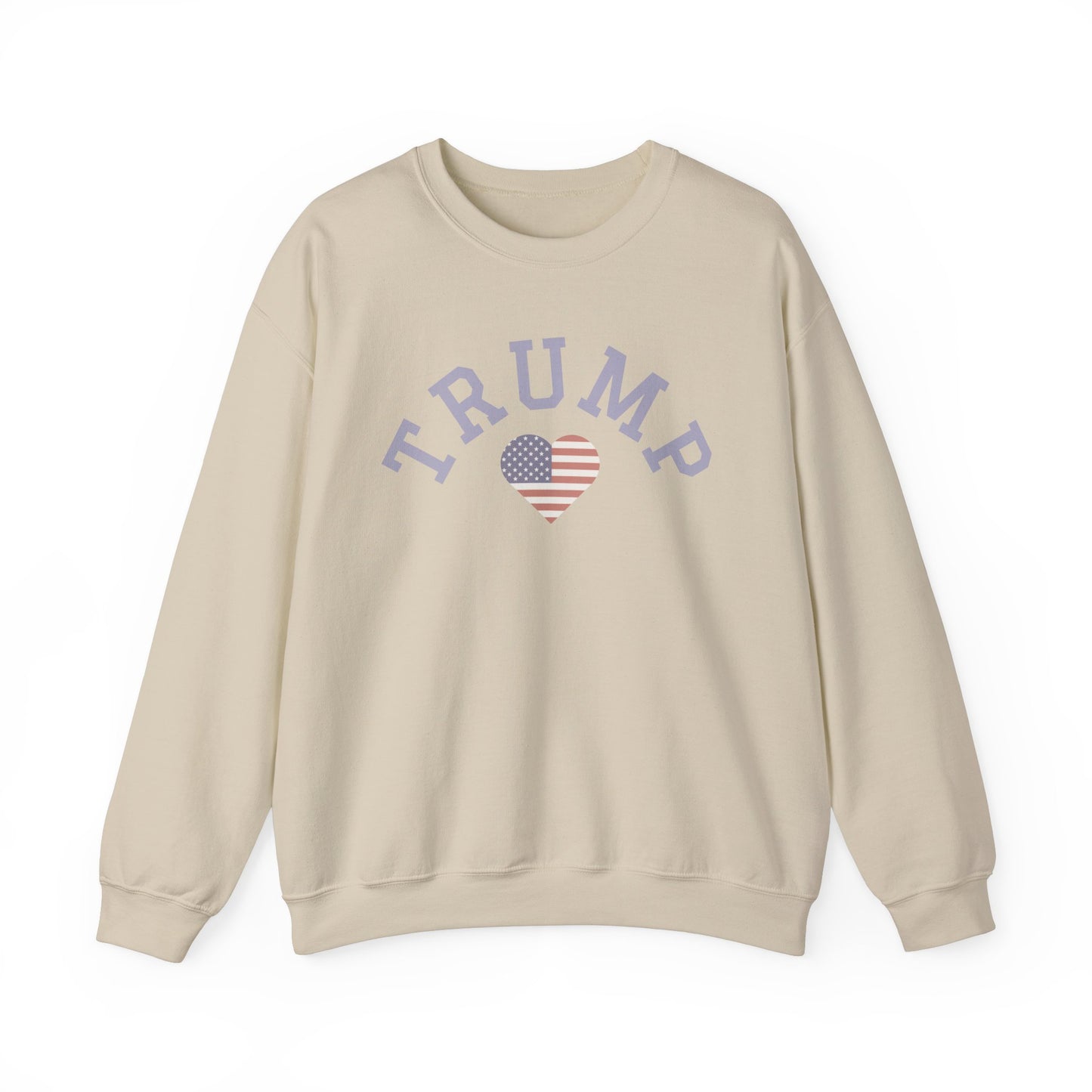 Patriotic Trump Heart Crewneck Sweatshirt