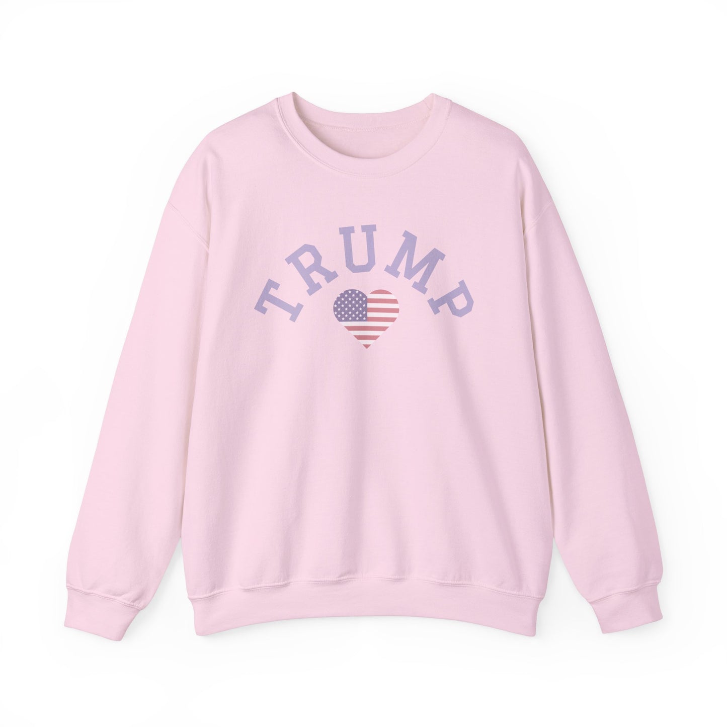 Patriotic Trump Heart Crewneck Sweatshirt