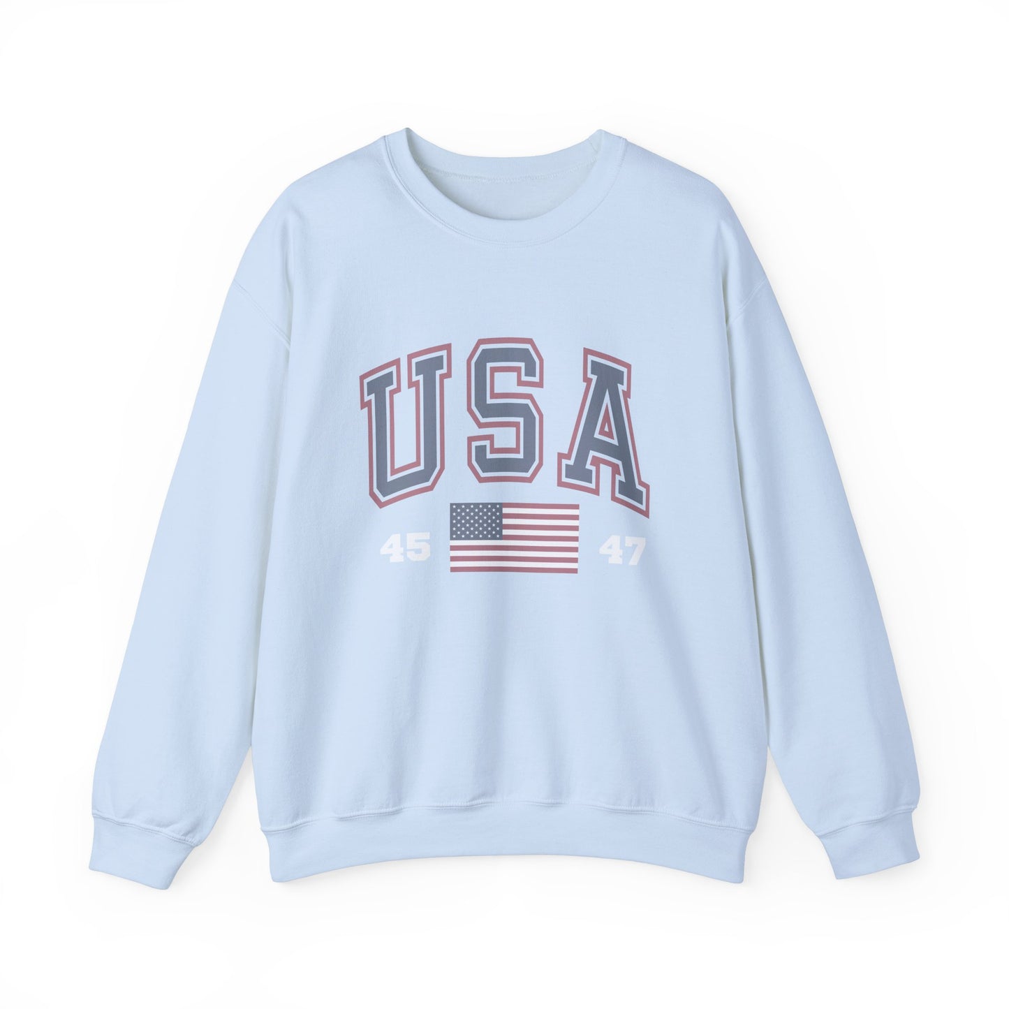 Unisex Vintage USA Crewneck Sweatshirt - Casual, Comfy American Style