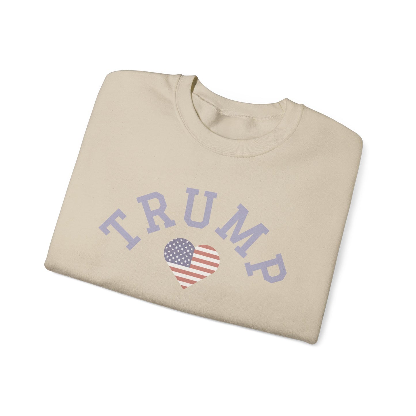 Patriotic Trump Heart Crewneck Sweatshirt