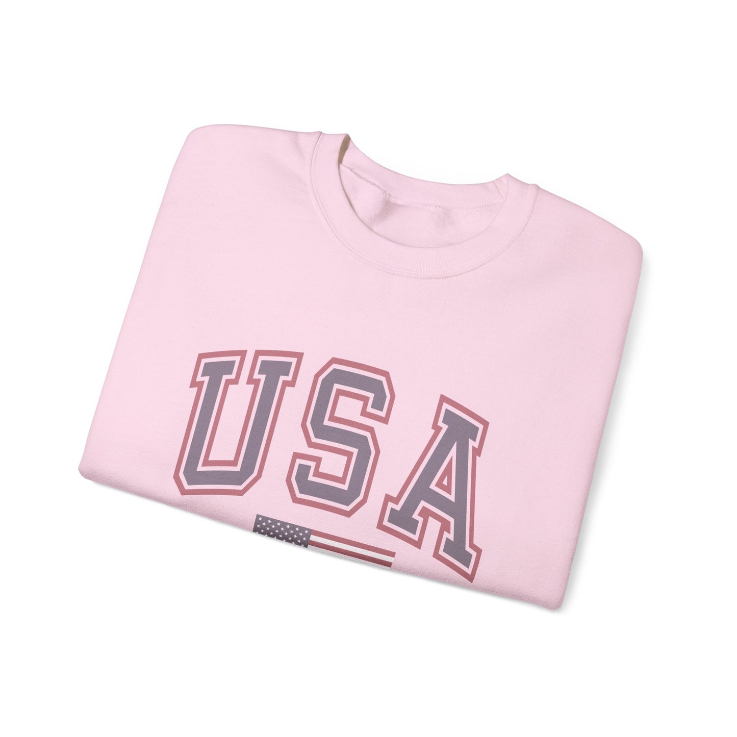 Unisex Vintage USA Crewneck Sweatshirt - Casual, Comfy American Style