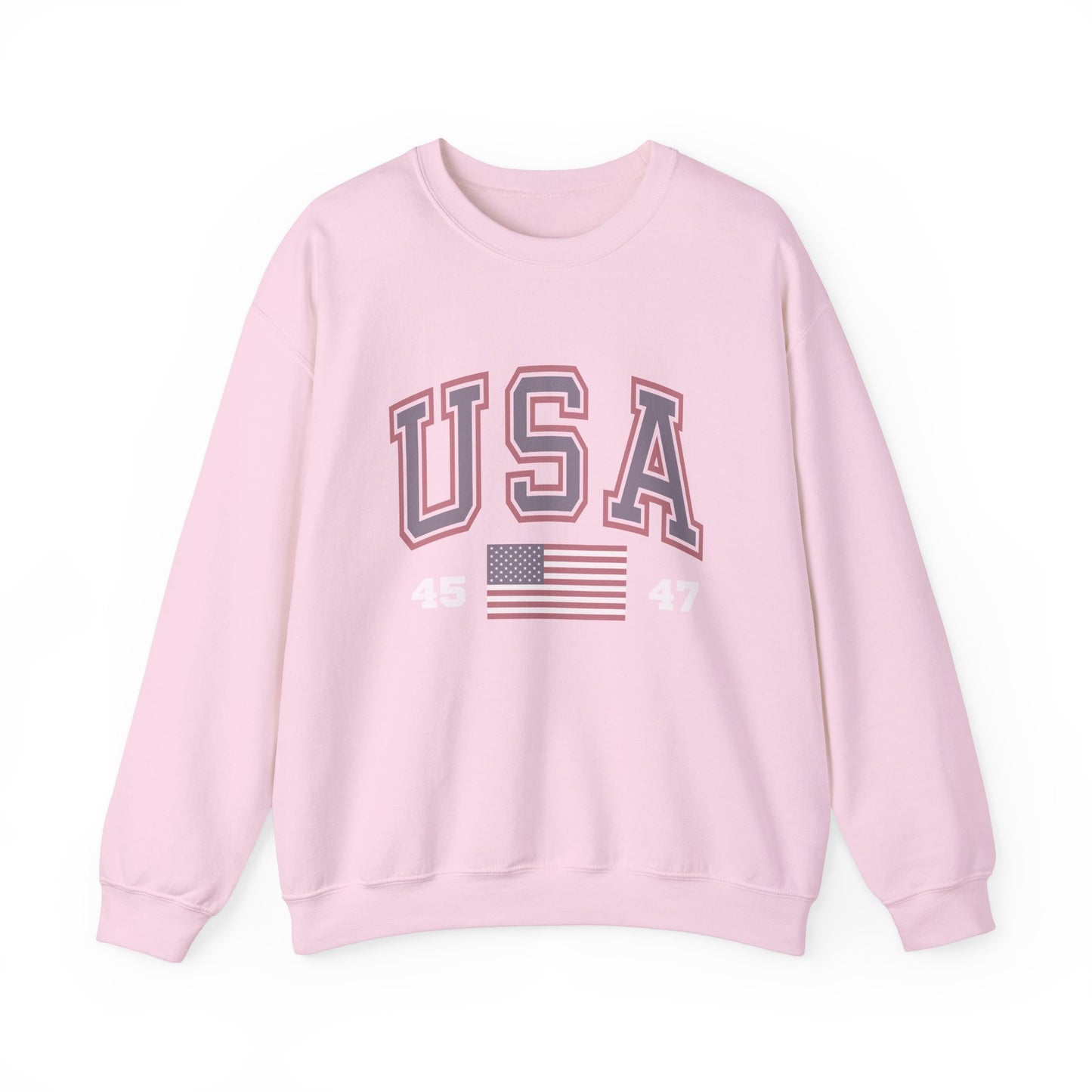 Unisex Vintage USA Crewneck Sweatshirt - Casual, Comfy American Style