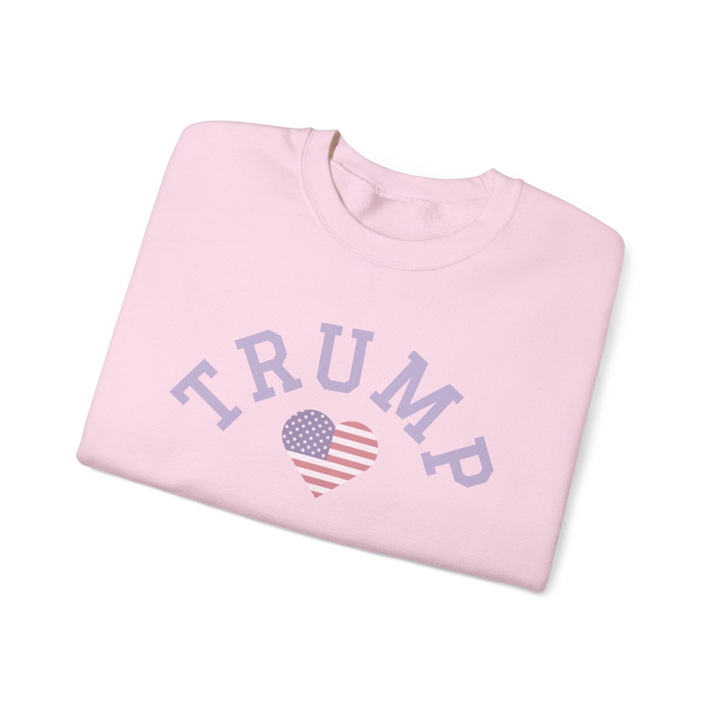 Patriotic Trump Heart Crewneck Sweatshirt