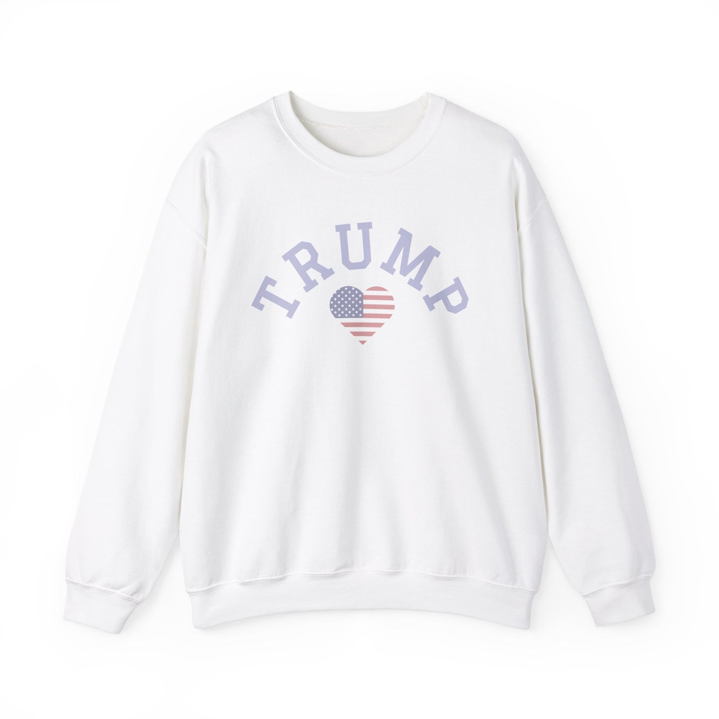 Patriotic Trump Heart Crewneck Sweatshirt