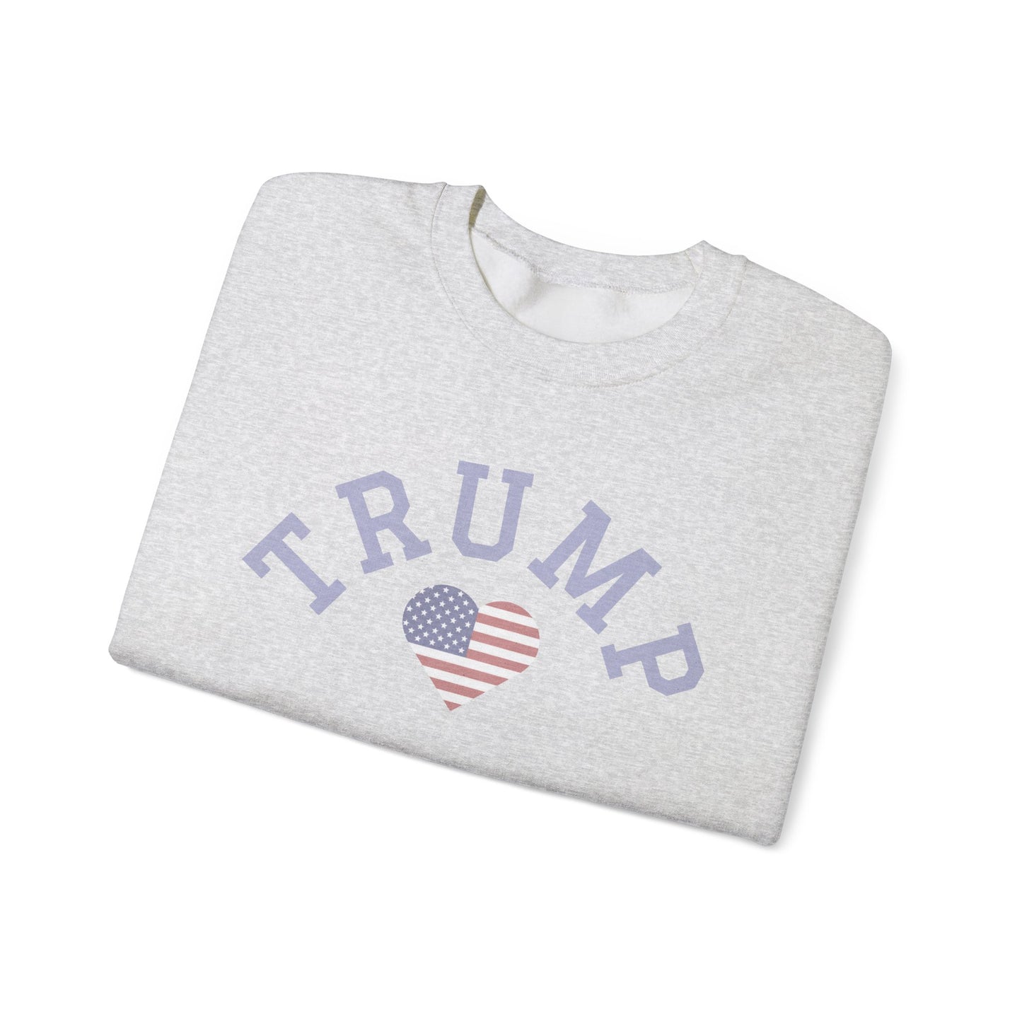 Patriotic Trump Heart Crewneck Sweatshirt