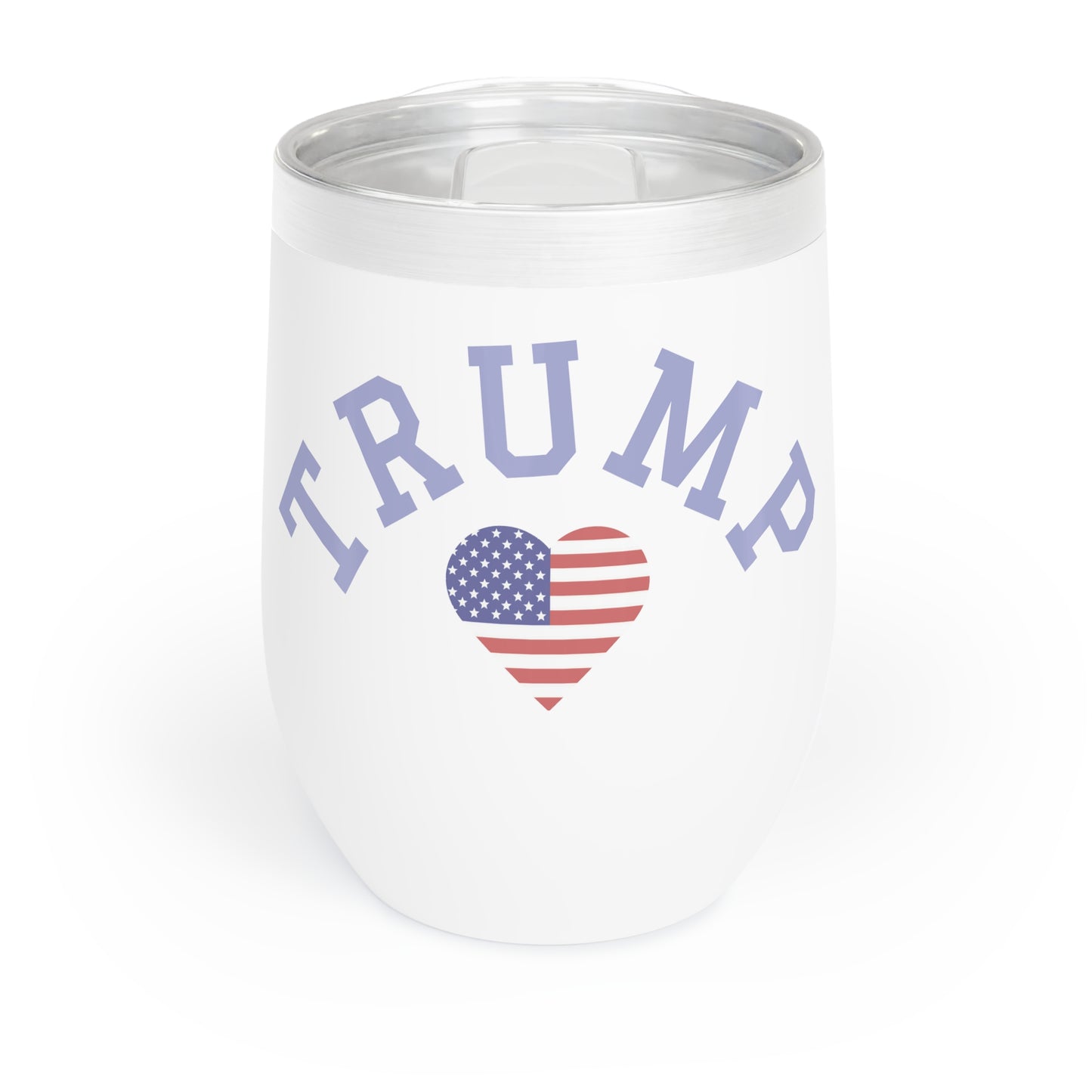 Trump Heart Flag Wine Tumbler