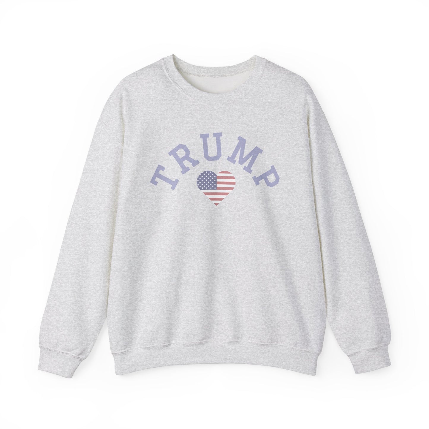 Patriotic Trump Heart Crewneck Sweatshirt