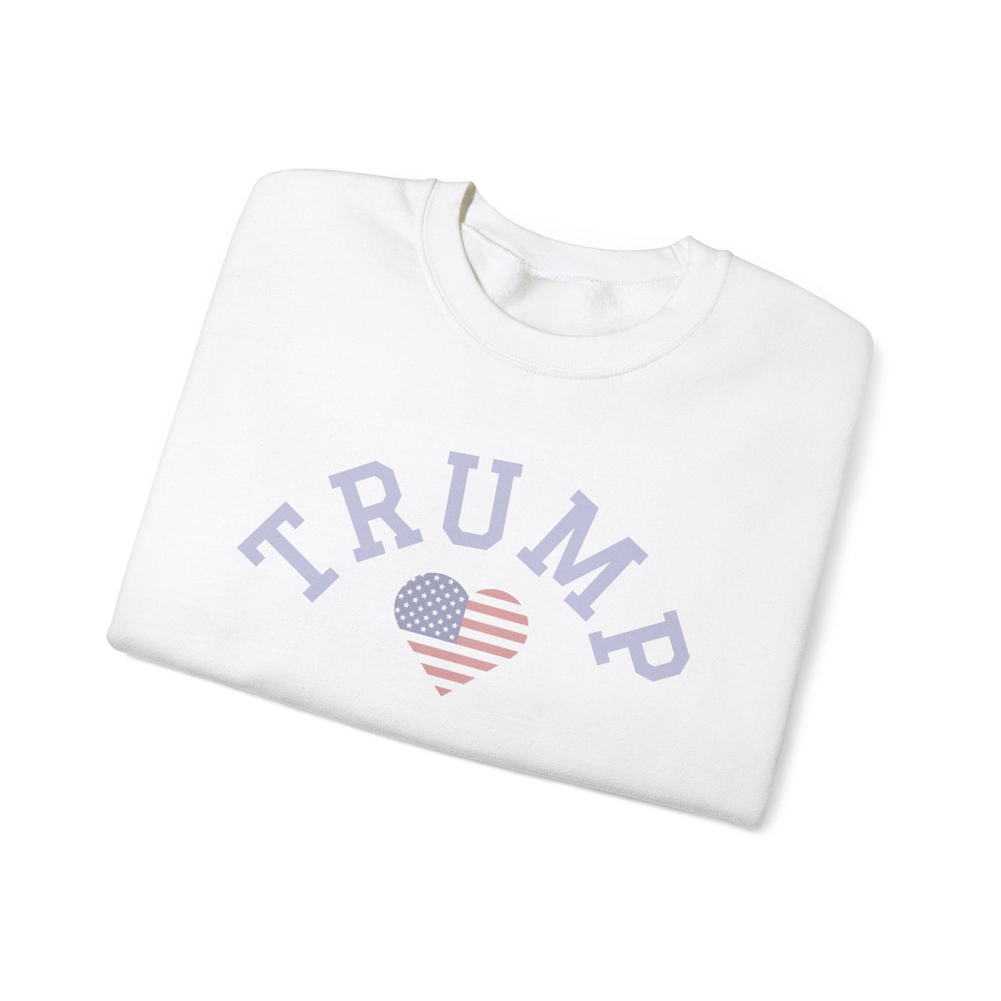 Patriotic Trump Heart Crewneck Sweatshirt